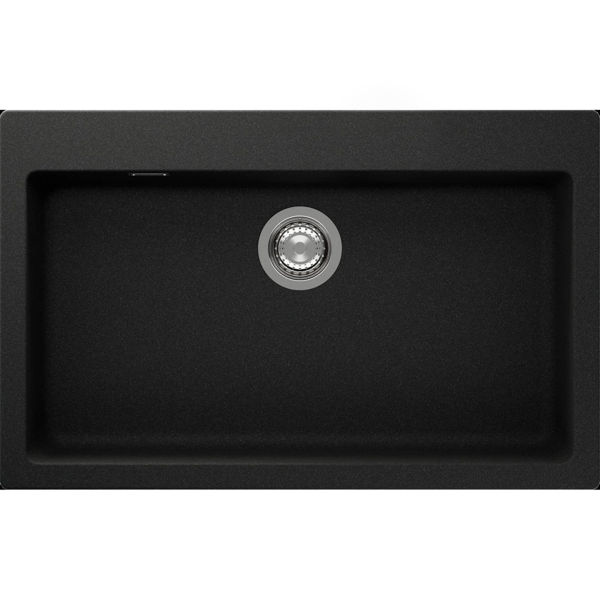 ent Signature Series Top Mount Single Bowl Granite Sink #S2-T Slate Black