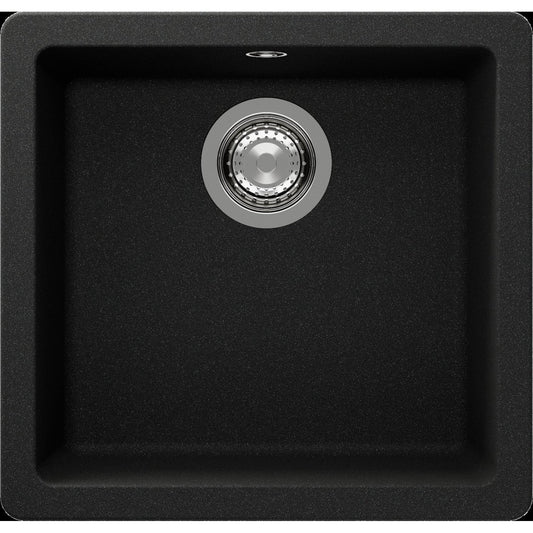 ent Signature Series Undermount Single Bowl Granite Sink #S4-U Slate Black