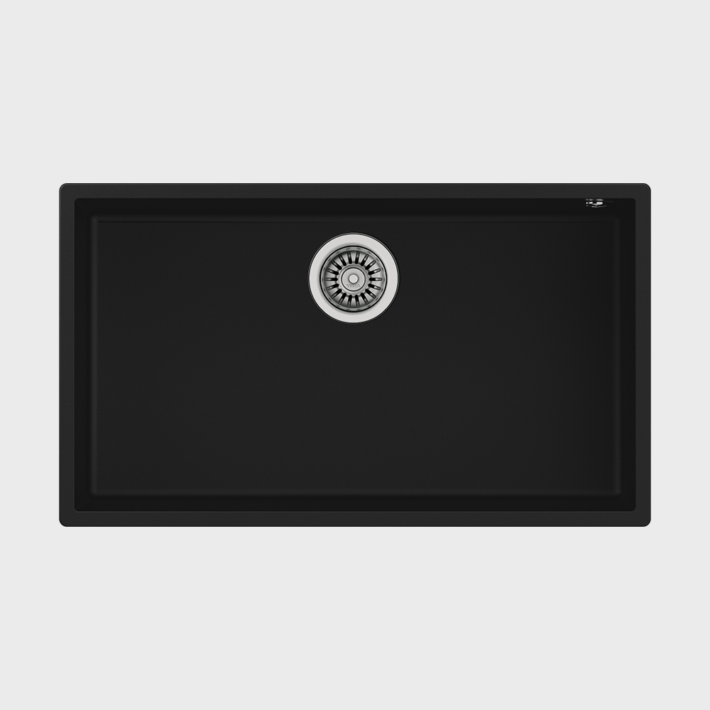 Teka Square 72.40 TG Undermount Single Bowl Tegranite+ Sink (Black)