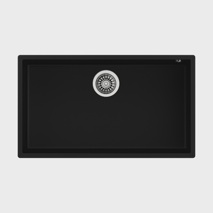 Teka Square 72.40 TG Undermount Single Bowl Tegranite+ Sink (Black)