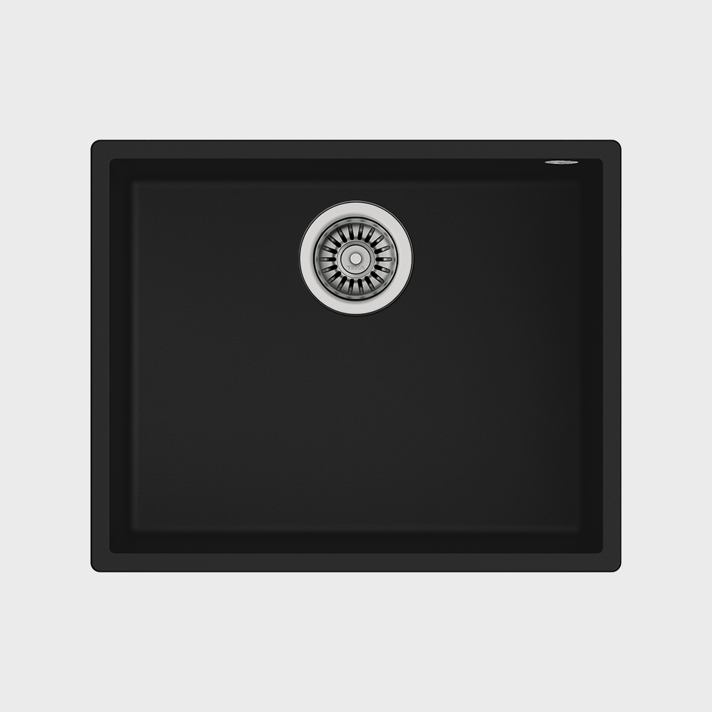 Teka Square 50.40 TG Undermount Single Bowl Tegranite+ Sink (Black)