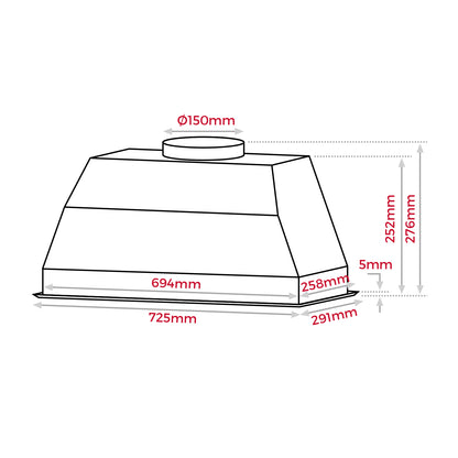 Teka GFX 72 70cm Built-In Hood