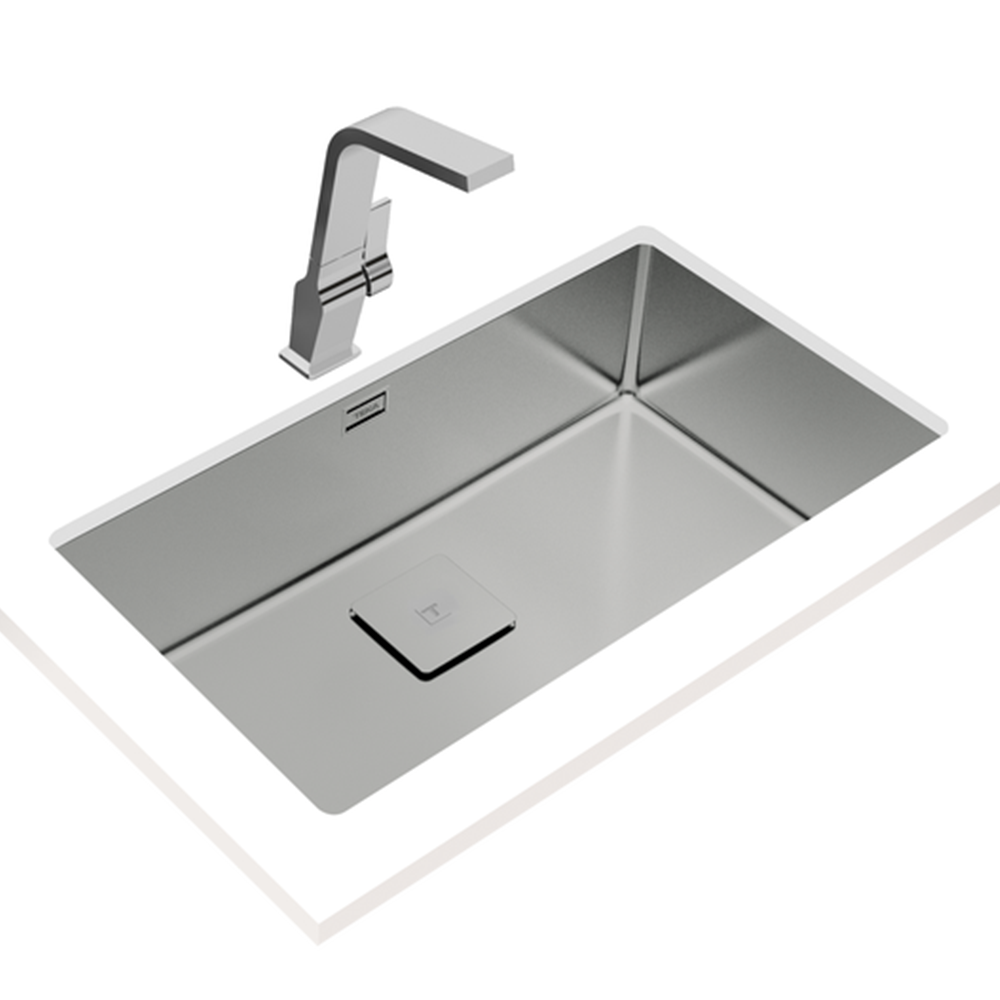 Teka FlexLinea RS15 71.40 3-in-1 Single Bowl Stainless Steel Sink