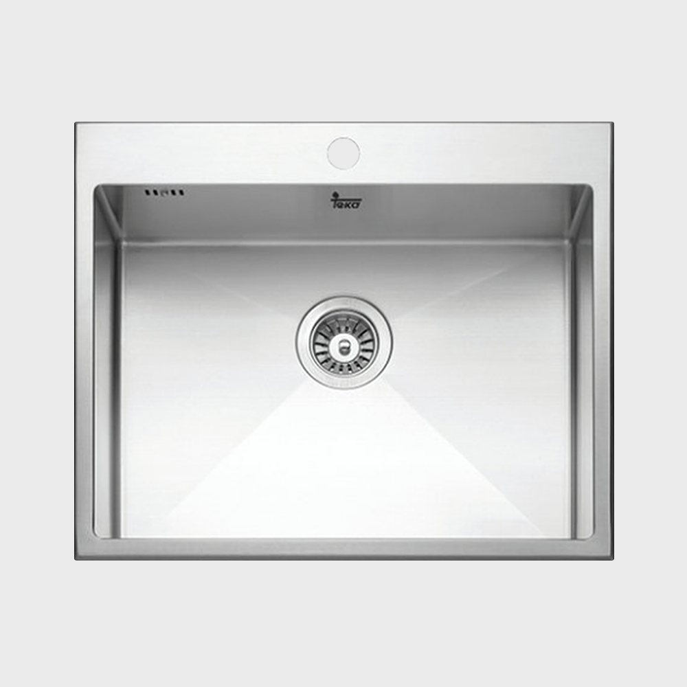Teka INTRO 60 Top Mounted Single Bowl Stainless Steel Sink
