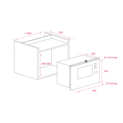 Teka ML 825 TFL 25L Built-In Microwave with Grill