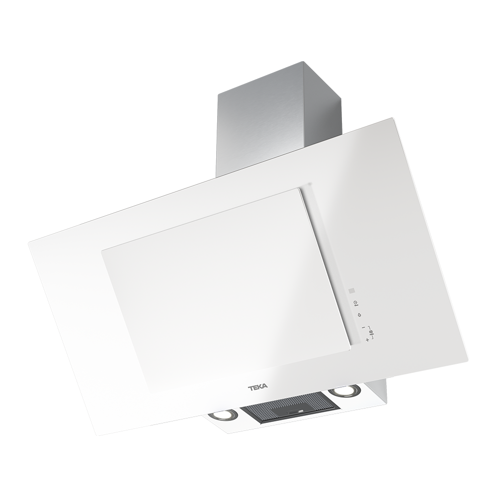 Teka DVT 98660 TBS 90cm Vertical White Glass Chimney Hood view 4