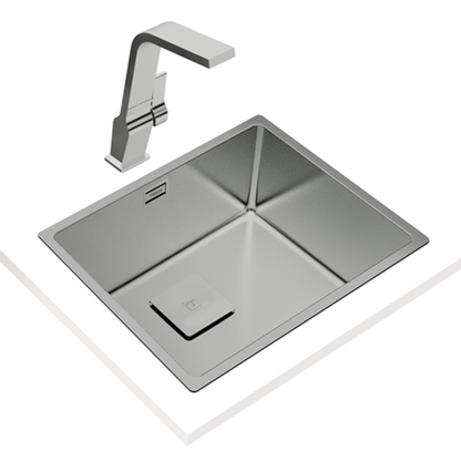 Teka FlexLinea RS15 50.40 3-in-1 Single Bowl Stainless Steel Sink