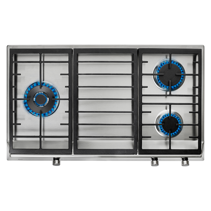 Teka EX 90.1 3G 90cm 3-Burner Stainless Steel Gas Hob (PUB)