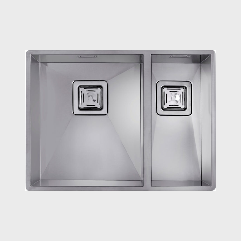 Teka Square 340.400 / 180.400 Undermount Double Bowl Stainless Steel Sink