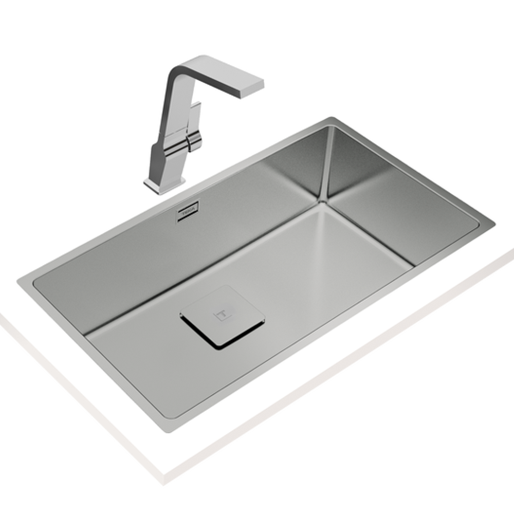 Teka FlexLinea RS15 71.40 3-in-1 Single Bowl Stainless Steel Sink
