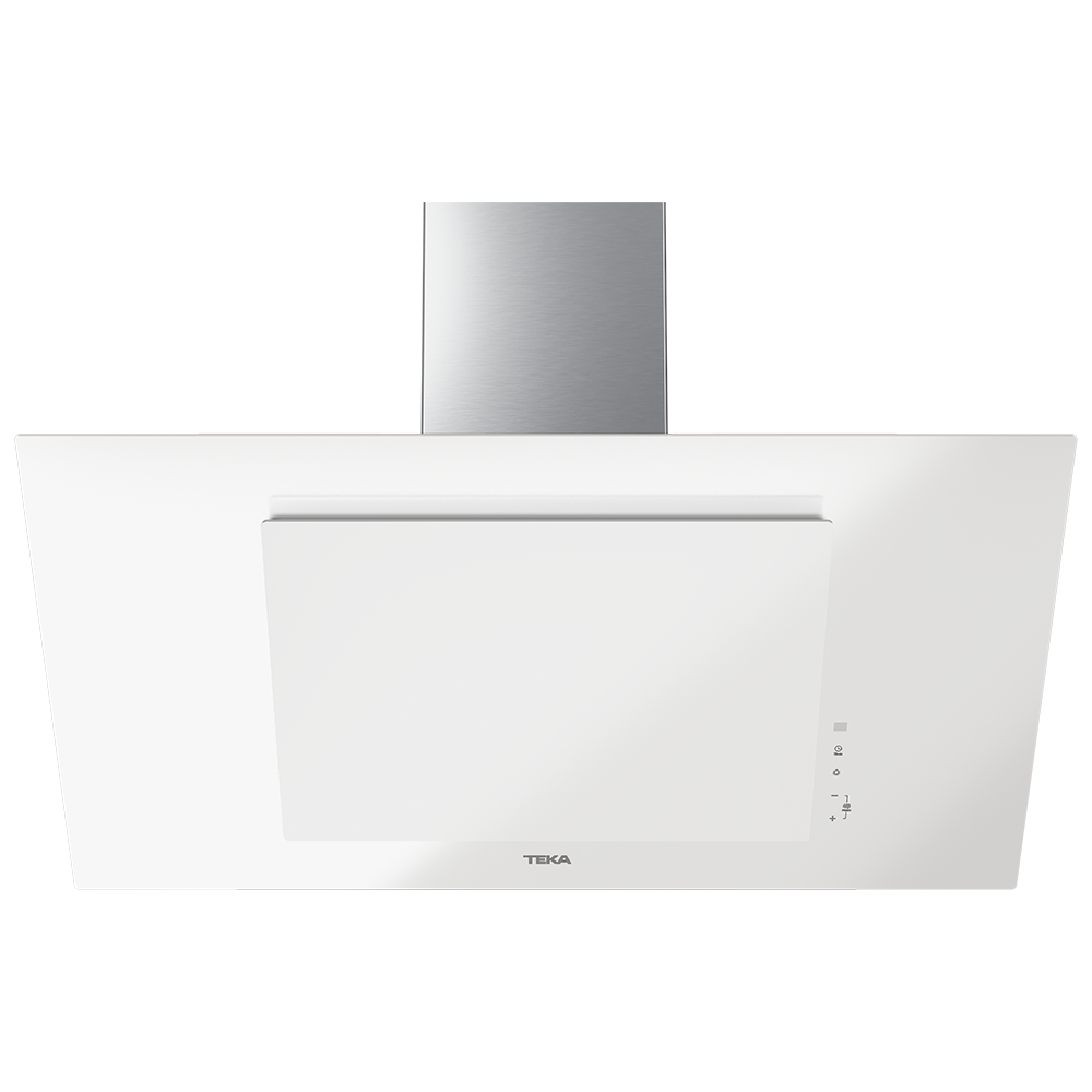 Teka DVT 98660 TBS 90cm Vertical White Glass Chimney Hood view 2