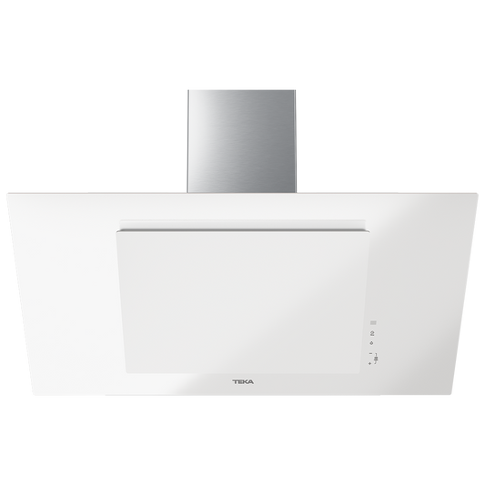 Teka DVT 98660 TBS 90cm Vertical White Glass Chimney Hood view 2