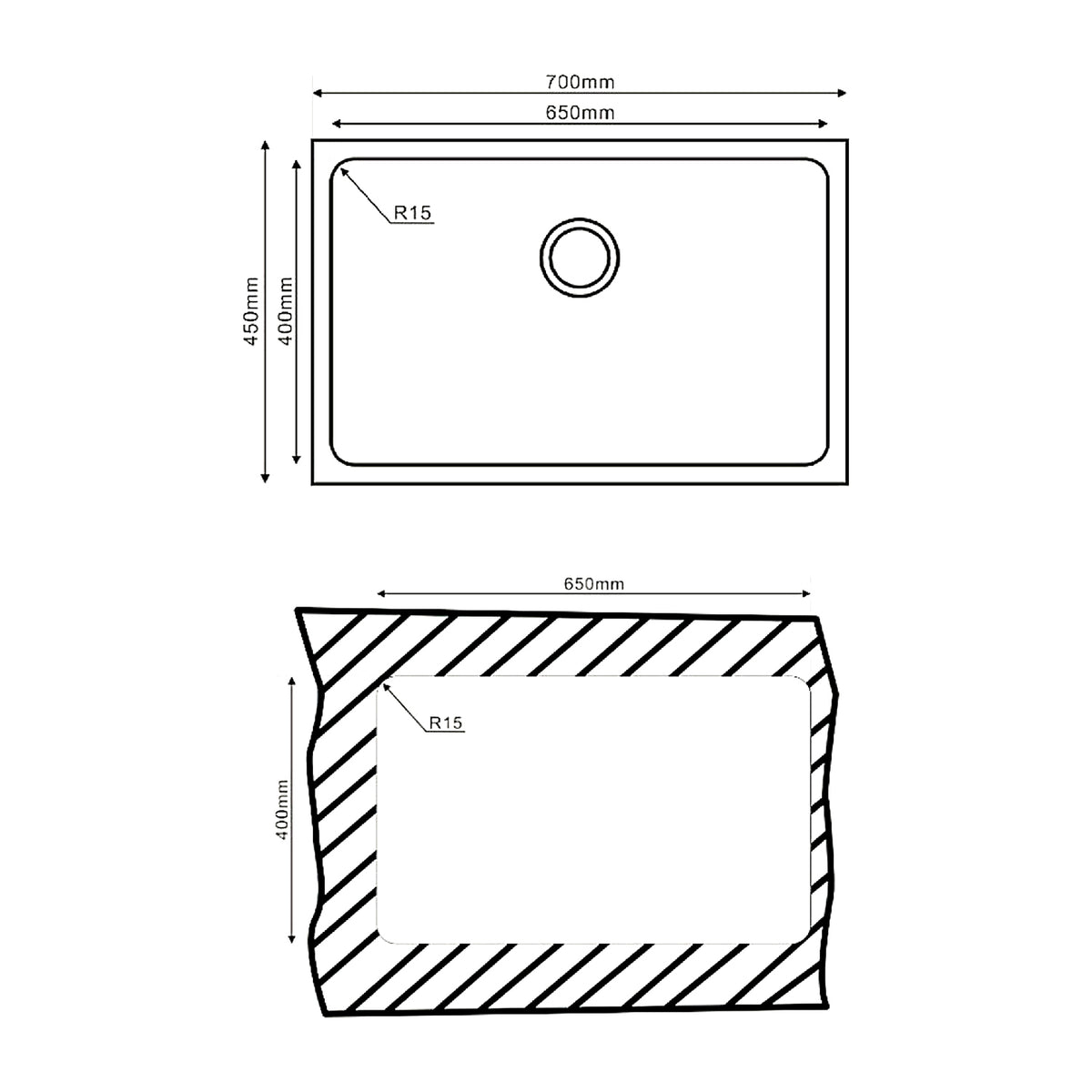 Teka ARQ 70 45 Undermount Single Bowl Stainless Steel Sink