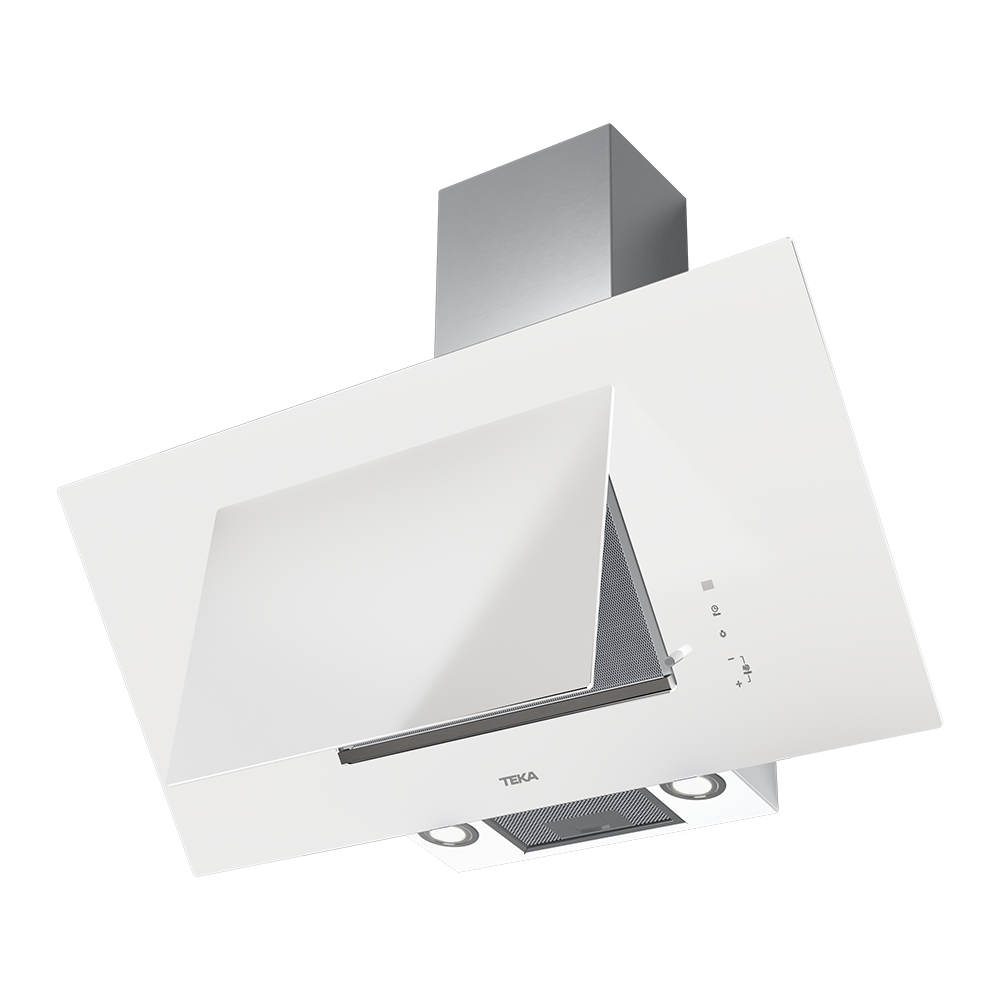 Teka DVT 98660 TBS 90cm Vertical White Glass Chimney Hood view 3