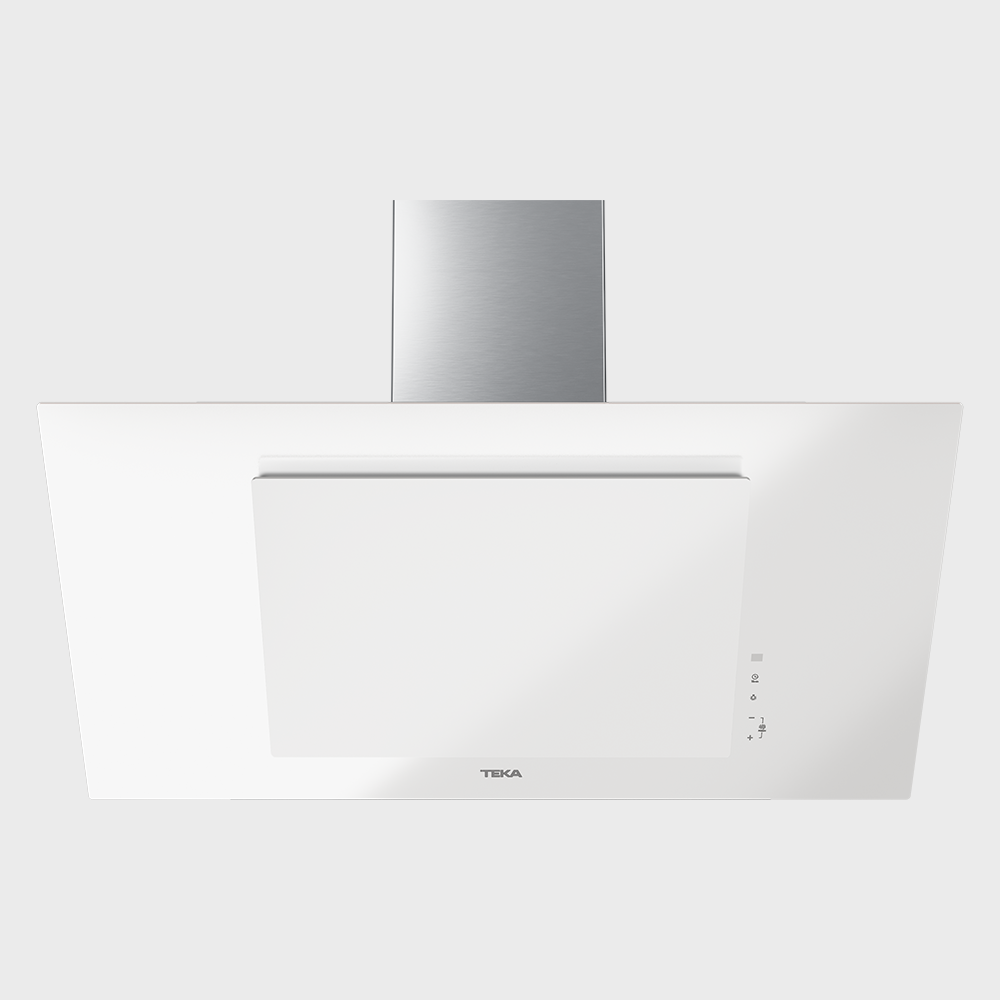 Teka DVT 98660 TBS 90cm Vertical White Glass Chimney Hood