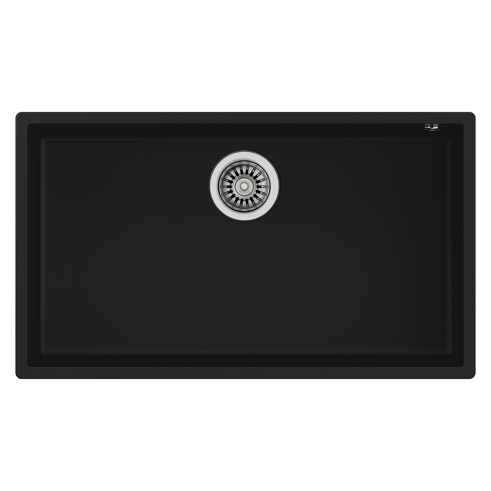 Teka Square 72.40 TG Undermount Single Bowl Tegranite+ Sink (Black)