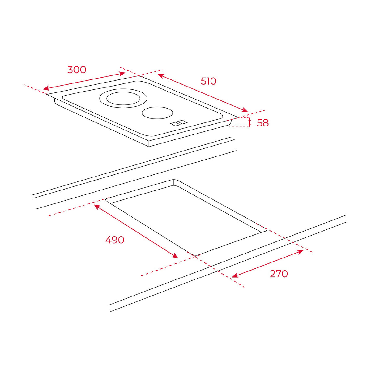 Teka TZC 32320 TTC 30cm VarioPro Domino Ceramic Hob