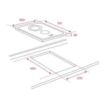 Teka TZC 32320 TTC 30cm VarioPro Domino Ceramic Hob