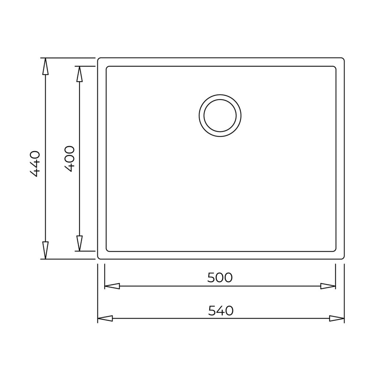 Teka Square 50.40 TG Undermount Single Bowl Tegranite+ Sink (Black)