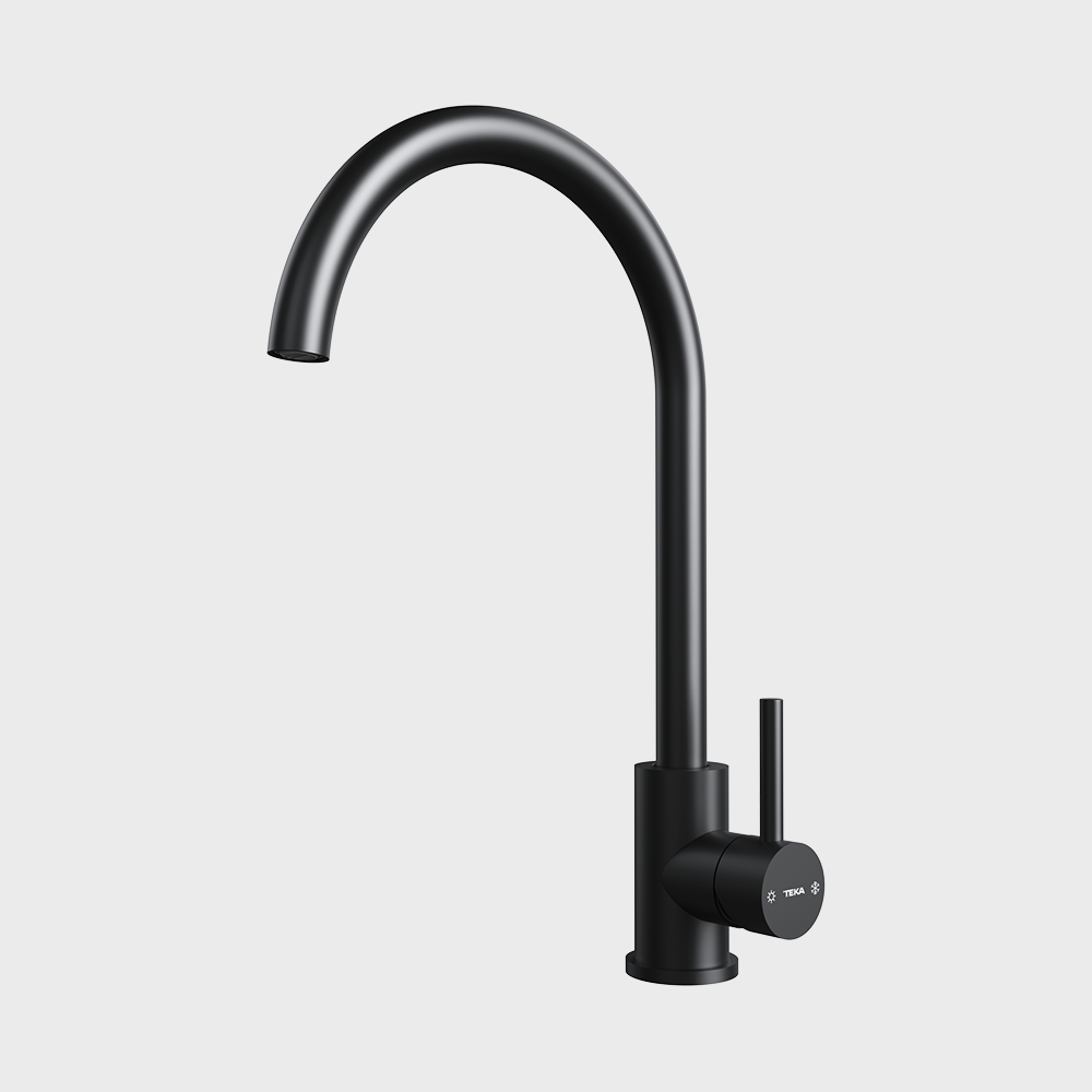 Teka UNI 9310 BK High Spout Kitchen Mixer (Black)