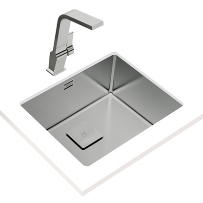 Teka FlexLinea RS15 50.40 3-in-1 Single Bowl Stainless Steel Sink
