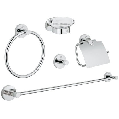 GROHE Essentials Master Bathroom Accessories Set 5-in-1 40344001