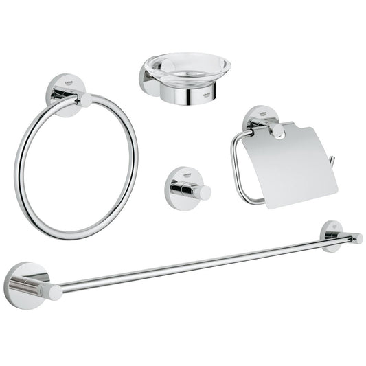 GROHE Essentials Master Bathroom Accessories Set 5-in-1 40344001