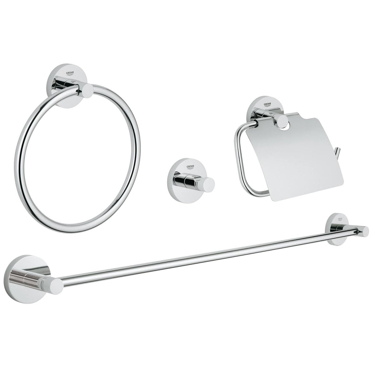 GROHE Essentials Master Bathroom Accessories Set 4-in-1 40776001