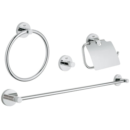 GROHE Essentials Master Bathroom Accessories Set 4-in-1 40776001