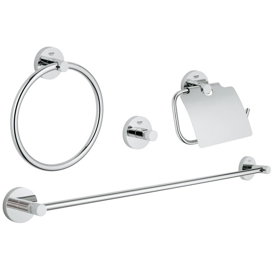 GROHE Essentials Master Bathroom Accessories Set 4-in-1 40776001