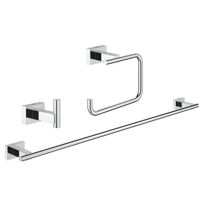 GROHE Essentials Cube Guest Bathroom Accessories Set 3-in-1 40777001