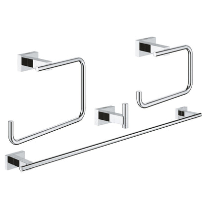 GROHE Essentials Cube Master Bathroom Accessories Set 4-in-1 40778001