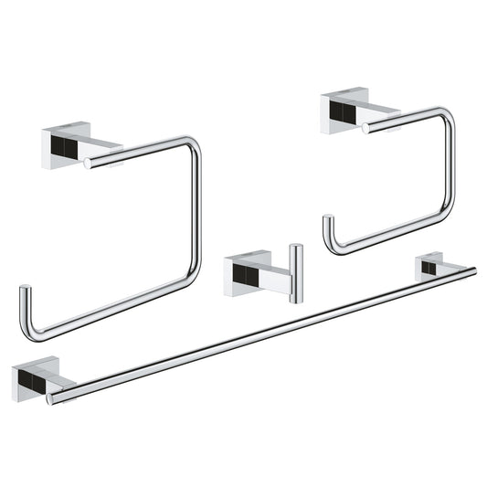 GROHE Essentials Cube Master Bathroom Accessories Set 4-in-1 40778001