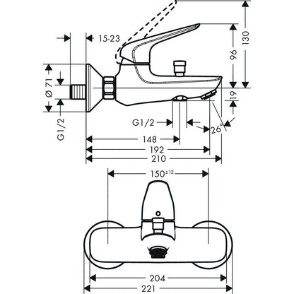hansgrohe-71417009-dimensions