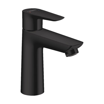 Hansgrohe Talis E Single Lever Basin Mixer 110 with Pop-up Waste Set Matt Black