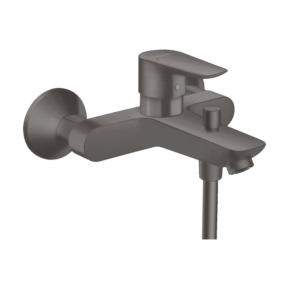 Hansgrohe Talis E Single Lever Bath Mixer for Exposed Installation Brushed Black Chrome