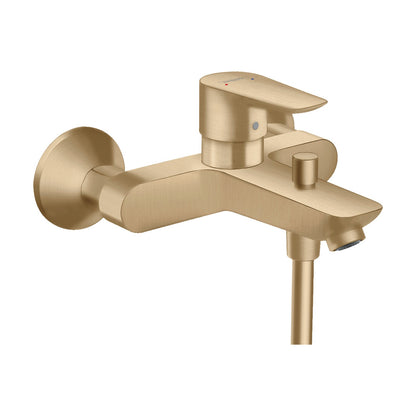 Hansgrohe Talis E Single Lever Bath Mixer for Exposed Installation Brushed Bronze