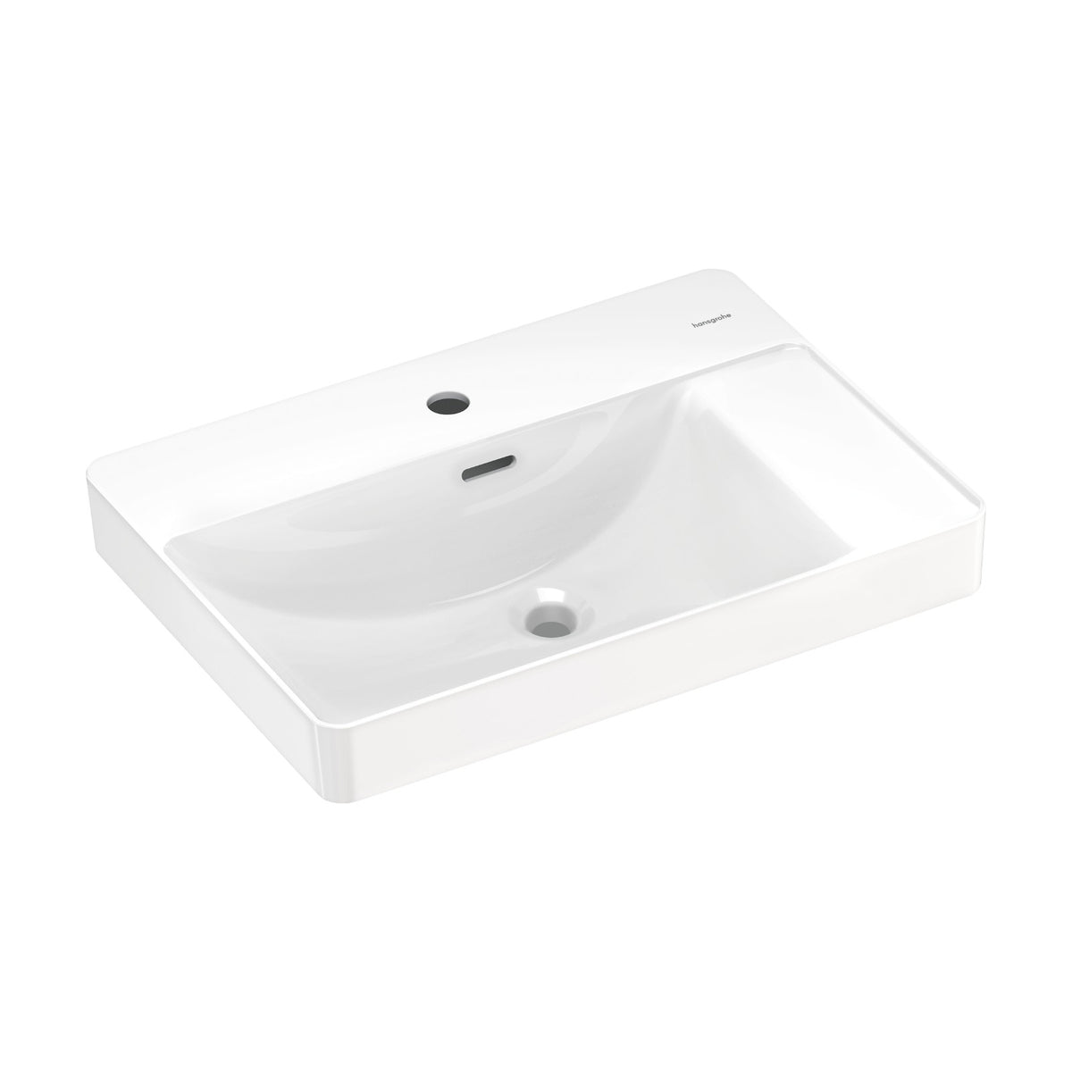 Hansgrohe MellowTide Q Wash Bowl 600/440 with Tap Hole and Shelf 22428007