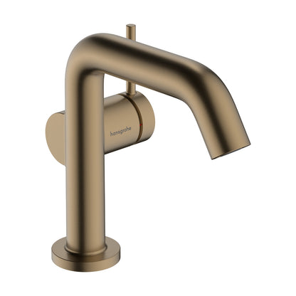 Hansgrohe Tecturis S Single Lever Basin Mixer 110 Fine CoolStart with Push-Open Waste Set Brushed Bronze