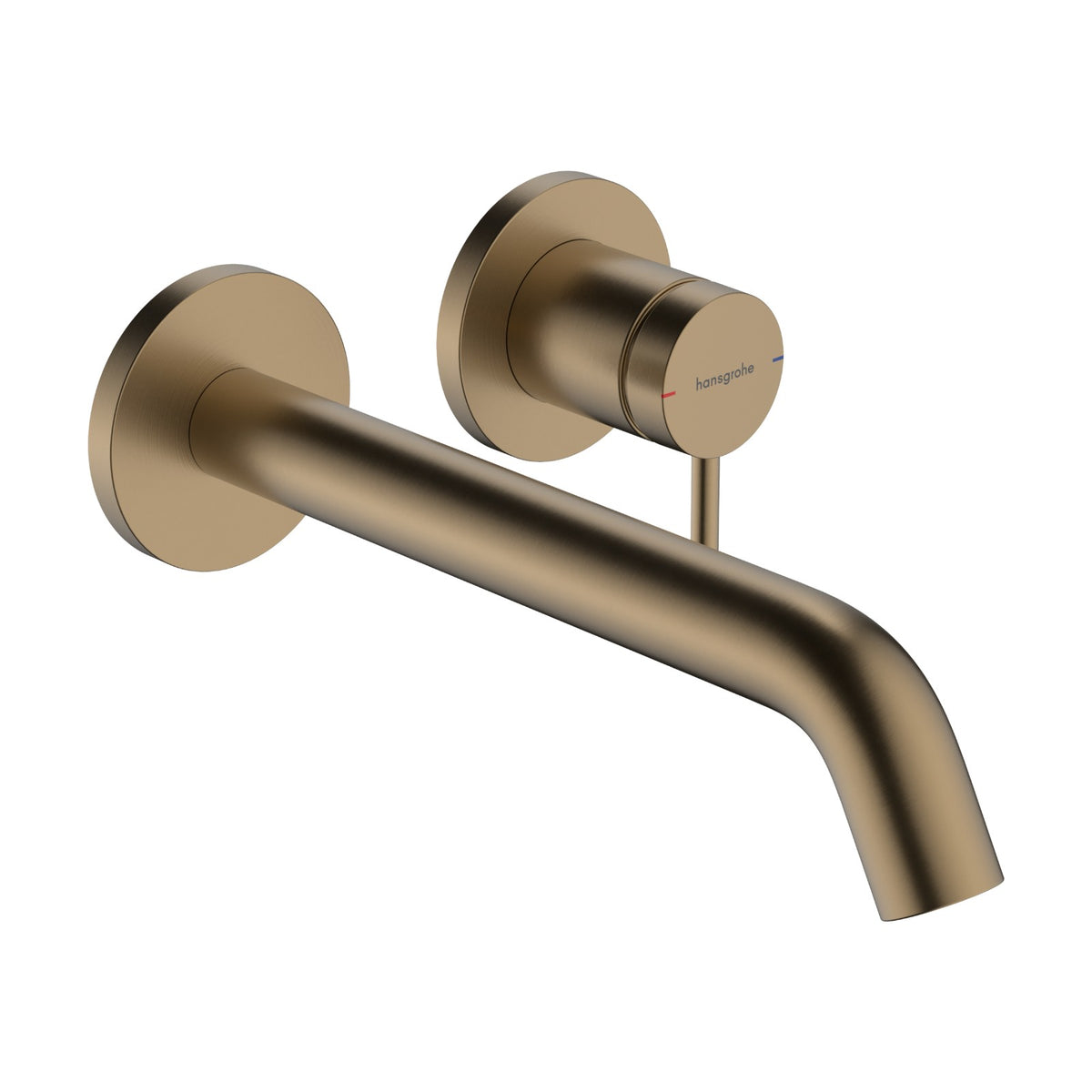Hansgrohe Tecturis S Single Lever Basin Mixer for Concealed Installation with Spout 225mm Brushed Bronze