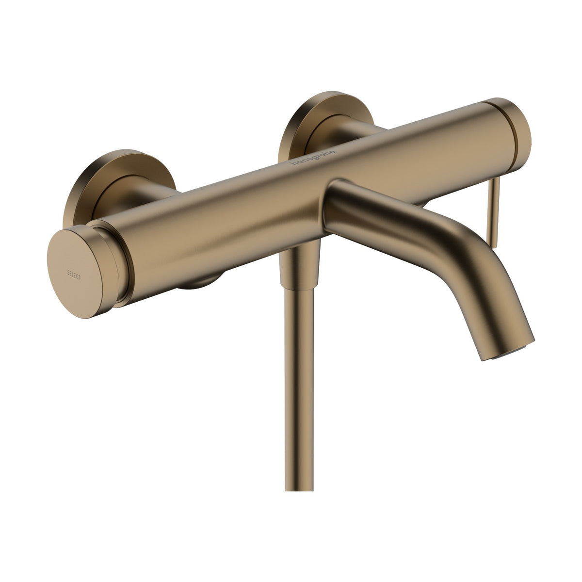 Hansgrohe Tecturis S Single Lever Bath Mixer for Exposed Installation Brushed Bronze