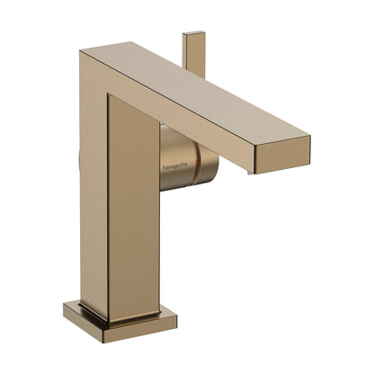 Hansgrohe Tecturis E Single Lever Basin Mixer 110 Fine CoolStart with Push-Open Waste Set Brushed Bronze