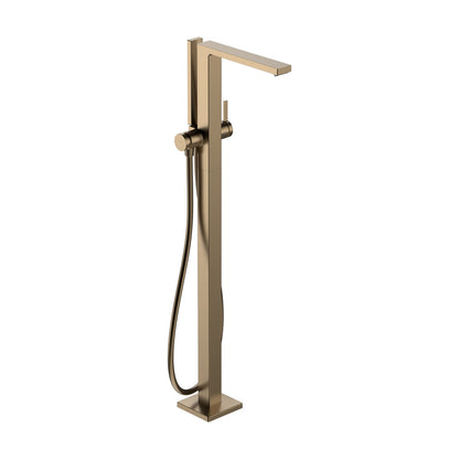 Hansgrohe Tecturis E Single Lever Floor-Standing Bath Mixer Brushed Bronze