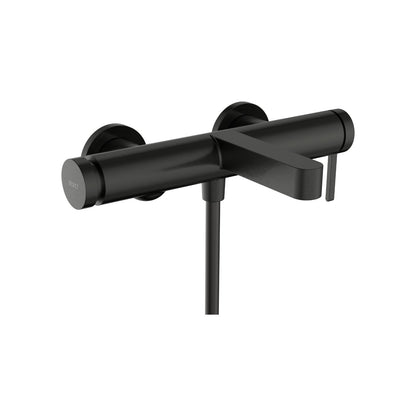 Hansgrohe Finoris Single Lever Bath Mixer for Exposed Installation Brushed Black Chrome