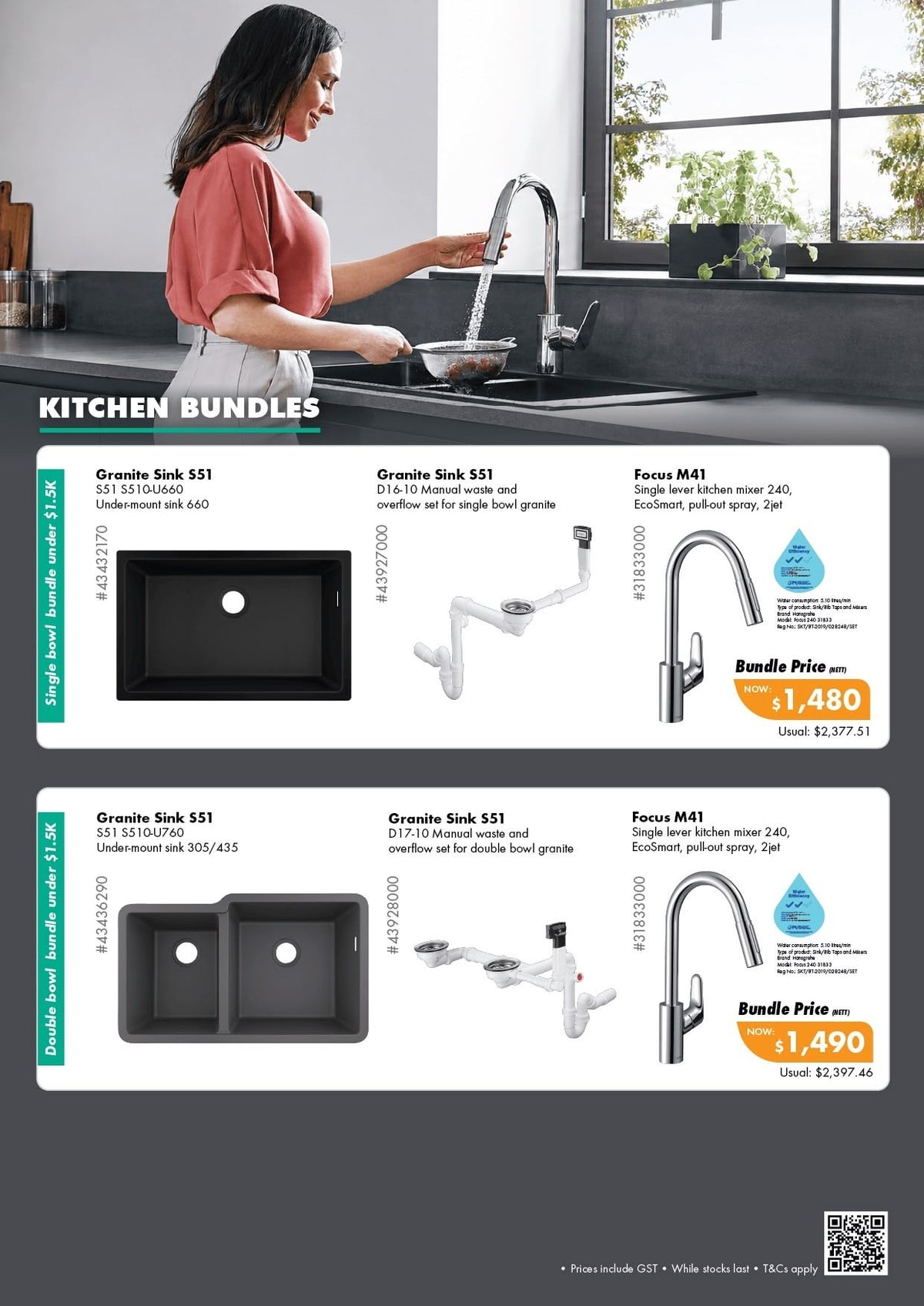 Hansgrohe Reno Campaign 2026 - Bathroom & Kitchen Bundles, Star Buys and PWP Deals