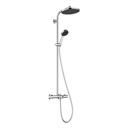 Hansgrohe Activera S Showerpipe 240 1jet with Bath Thermostat Ecostat Fine 28871009