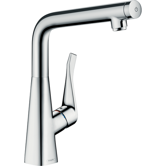 Hansgrohe Metris Select M71 Single Lever Kitchen Mixer 320 EcoSmart 1jet 14785000
