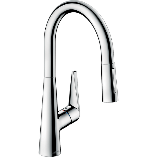 Hansgrohe Talis M51 Single Lever Kitchen Mixer 200 EcoSmart with Pull-out Spray 2jet and sBox 73876000