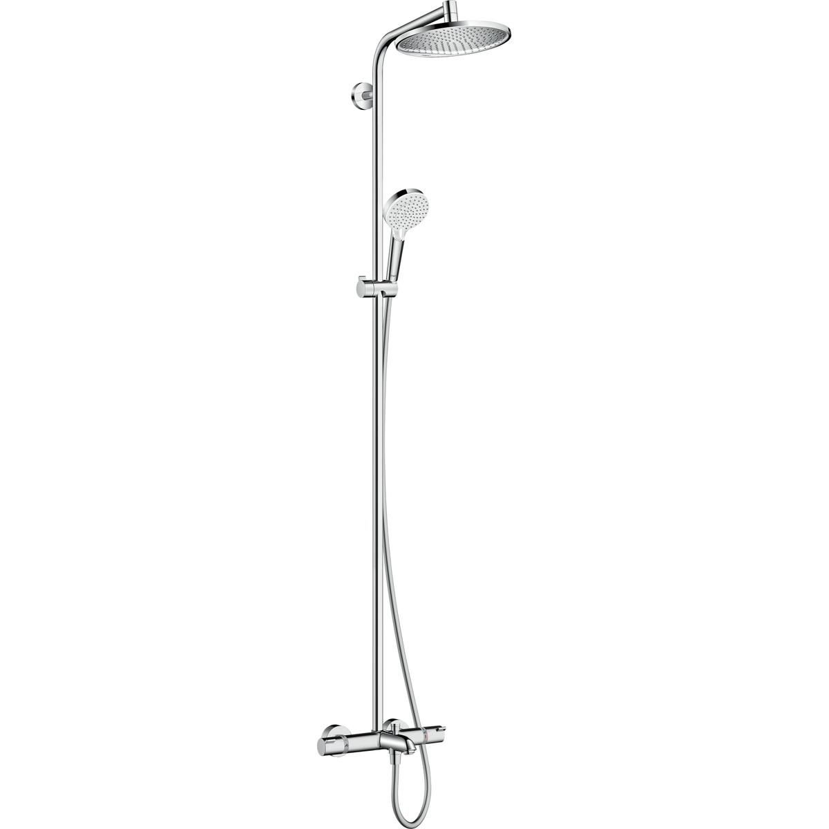 Hansgrohe Crometta S Showerpipe 240 1jet with Bath Thermostat 26266009