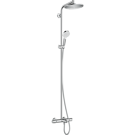Hansgrohe Crometta S Showerpipe 240 1jet with Bath Thermostat 26266009